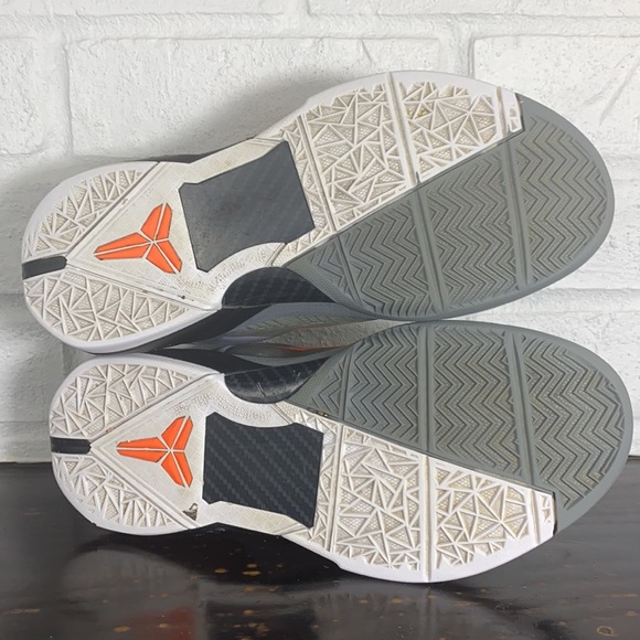 Rare 2012 Nike Zoom Kobe Vii 7 System Wolf Grey Orange Black Protro - Picture 13 of 13